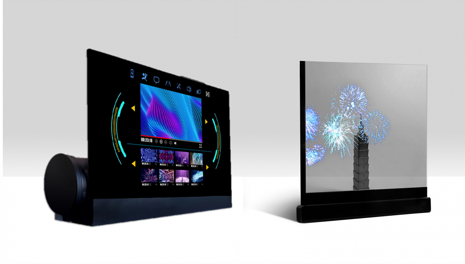 可卷式、折迭性、高透明